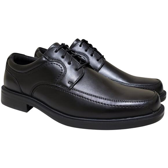 Dockers Men Lace Up Bicycle Toe Derby Oxfords Manvel Size US 8.5W Black Leather main image 4